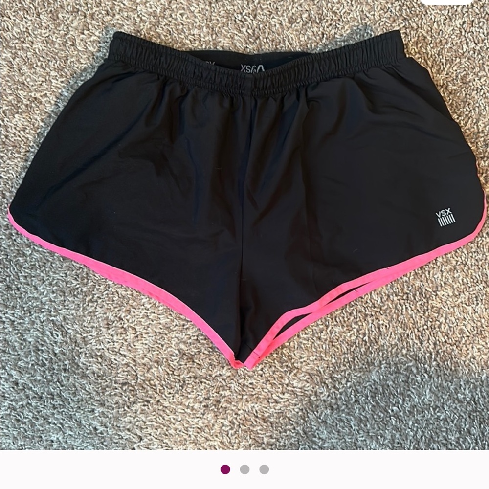 VSX Women's Athletic Shorts Black with Pink Trim